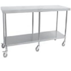 Simply Stainless SS03.0600 600mm w x 600mm d x 900mm h MOBILE WORK BENCH